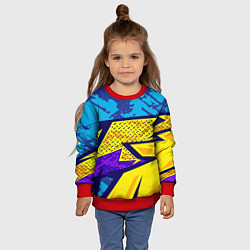 Свитшот детский Bona Fide Одежда для фитнеса, цвет: 3D-красный — фото 2