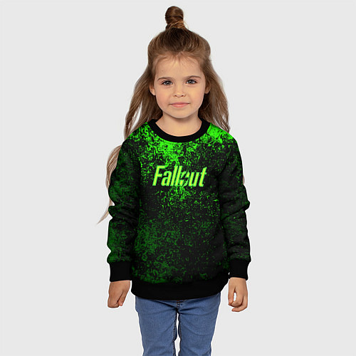 Детский свитшот FALLOUT / 3D-Черный – фото 4