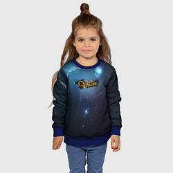 Свитшот детский Spaceship, цвет: 3D-синий — фото 2