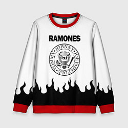 Свитшот детский RAMONES, цвет: 3D-красный