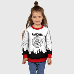 Свитшот детский RAMONES, цвет: 3D-красный — фото 2