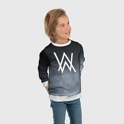 Свитшот детский Alan Walker, цвет: 3D-белый — фото 2