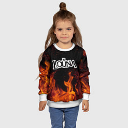 Свитшот детский Louna, цвет: 3D-белый — фото 2