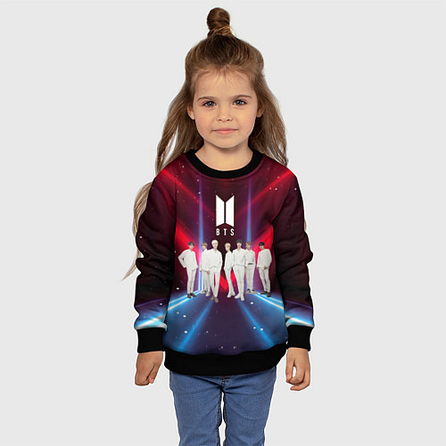 Детский свитшот BTS / 3D-Черный – фото 4