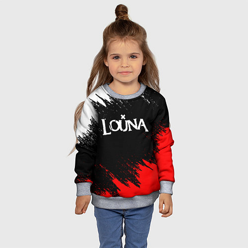 Детский свитшот Louna / 3D-Меланж – фото 4