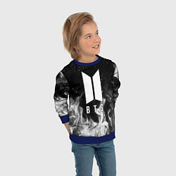Свитшот детский BTS, цвет: 3D-синий — фото 2