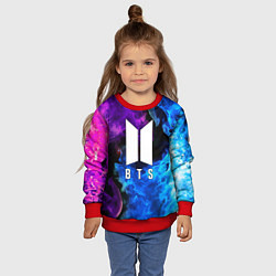 Свитшот детский BTS, цвет: 3D-красный — фото 2