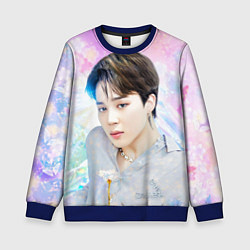 Свитшот детский БТС 2020 Season Greeting Чимин, цвет: 3D-синий