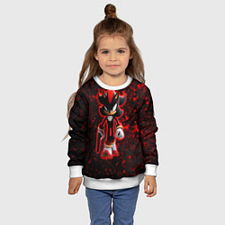 Свитшот детский СОНИК, цвет: 3D-белый — фото 2