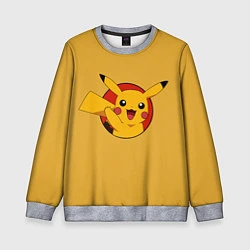 Свитшот детский Pikachu, цвет: 3D-меланж
