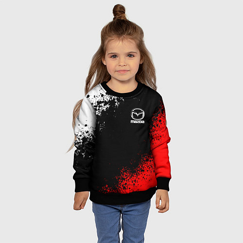 Детский свитшот MAZDA / 3D-Черный – фото 4
