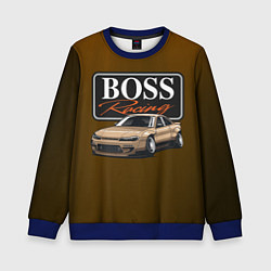 Свитшот детский Boss Racing, цвет: 3D-синий