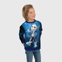 Свитшот детский UNDERTALE, цвет: 3D-синий — фото 2