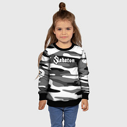 Свитшот детский Камуфляж Sabaton, цвет: 3D-черный — фото 2