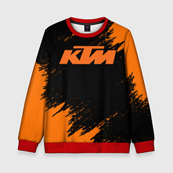 Свитшот детский KTM, цвет: 3D-красный