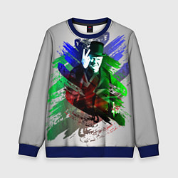 Свитшот детский Winston Churchill, цвет: 3D-синий