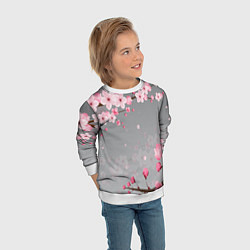 Свитшот детский САКУРА, цвет: 3D-белый — фото 2