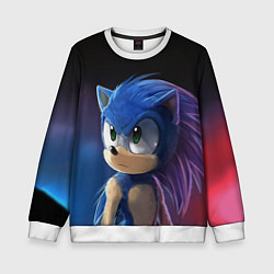 Свитшот детский SONIC, цвет: 3D-белый