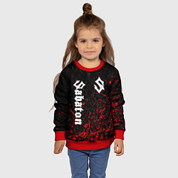 Свитшот детский SABATON, цвет: 3D-красный — фото 2