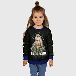 Свитшот детский BILLIE EILISH, цвет: 3D-синий — фото 2