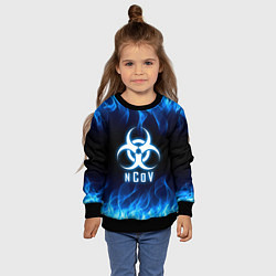 Свитшот детский NCoV, цвет: 3D-черный — фото 2