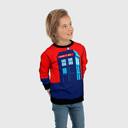 Свитшот детский IN TARDIS WE TRUST, цвет: 3D-черный — фото 2