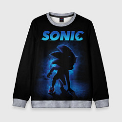 Свитшот детский Sonic in shadow, цвет: 3D-меланж