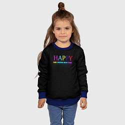 Свитшот детский HAPPY, цвет: 3D-синий — фото 2