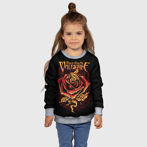Детский свитшот Bullet For My Valentine / 3D-Меланж – фото 4