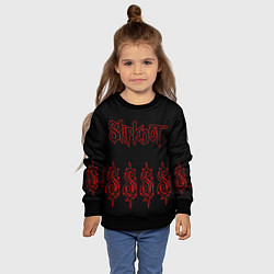 Свитшот детский Slipknot 5, цвет: 3D-черный — фото 2