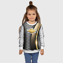 Свитшот детский CHEVROLET, цвет: 3D-белый — фото 2