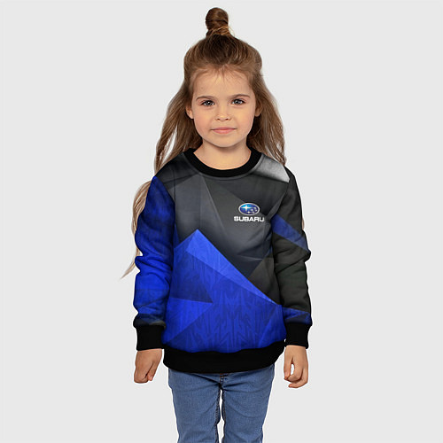 Детский свитшот SUBARU / 3D-Черный – фото 4