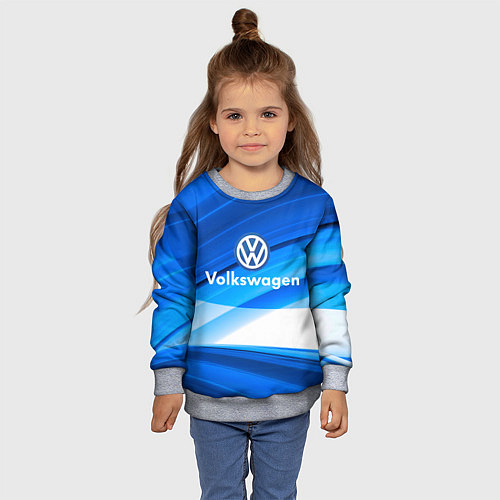 Детский свитшот Volkswagen / 3D-Меланж – фото 4