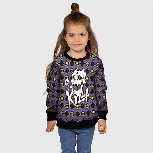 Детский свитшот KILLER QUEEN / 3D-Черный – фото 4
