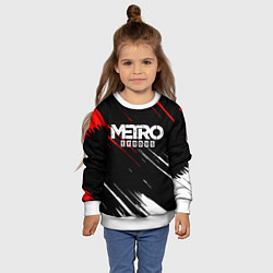 Свитшот детский METRO EXODUS, цвет: 3D-белый — фото 2