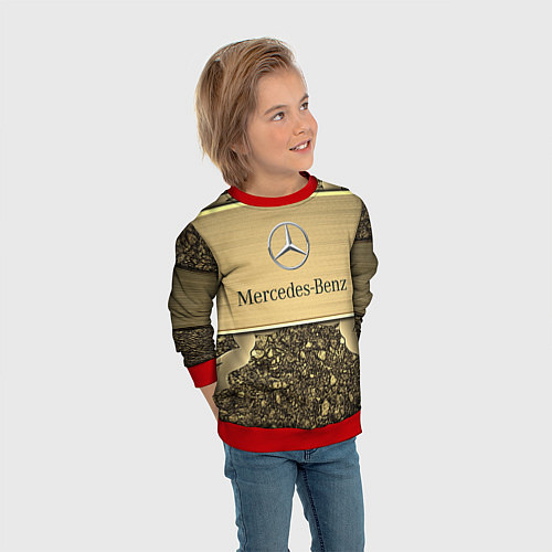 Детский свитшот MERCEDES GOLD / 3D-Красный – фото 3