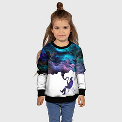 Свитшот детский Smoky dreams, цвет: 3D-черный — фото 2