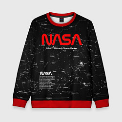 Свитшот детский NASA, цвет: 3D-красный