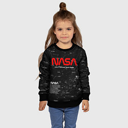 Свитшот детский NASA, цвет: 3D-черный — фото 2