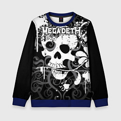 Свитшот детский Megadeth, цвет: 3D-синий