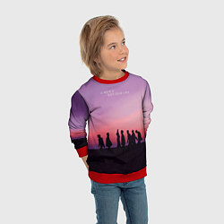 Свитшот детский BTS, цвет: 3D-красный — фото 2