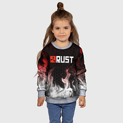 Свитшот детский RUST, цвет: 3D-меланж — фото 2