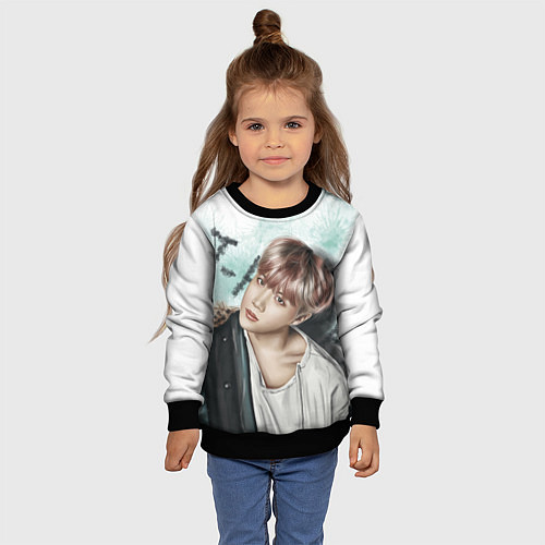 Детский свитшот BTS / 3D-Черный – фото 4