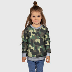Свитшот детский КАМУФЛЯЖ, цвет: 3D-меланж — фото 2