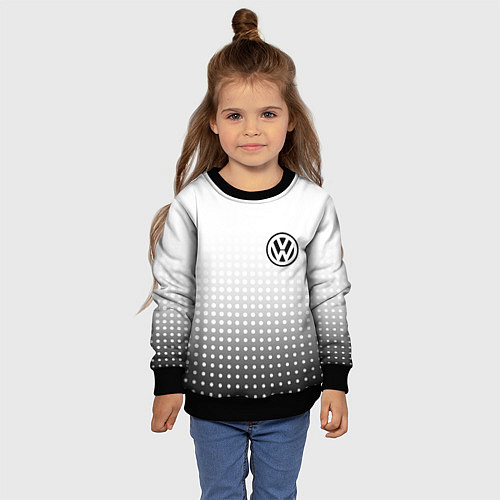 Детский свитшот Volkswagen / 3D-Черный – фото 4