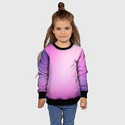 Свитшот детский Нежный фиолет, цвет: 3D-черный — фото 2