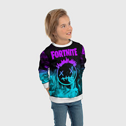 Свитшот детский FORTNITE X TRAVIS SCOTT, цвет: 3D-белый — фото 2