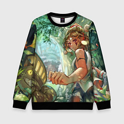 Свитшот детский Гибли, цвет: 3D-черный