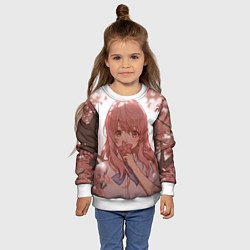 Свитшот детский Koe no Katachi, цвет: 3D-белый — фото 2