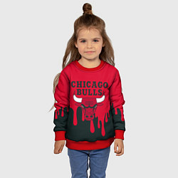 Свитшот детский Chicago Bulls, цвет: 3D-красный — фото 2